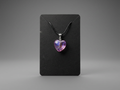 Velvet Alchemy: Love Spell Heart Charm Neckalce