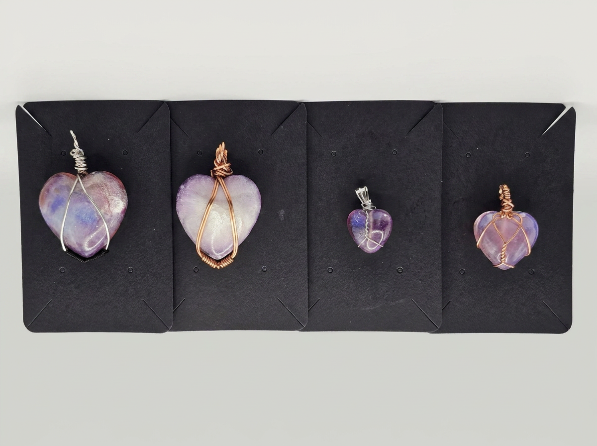 Velvet Alchemy: Love Spell Heart Charm Neckalce