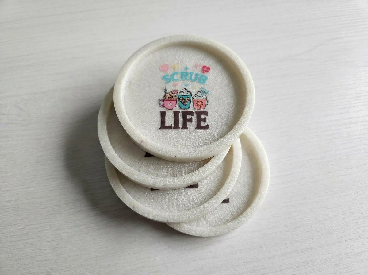 Scrub Life Resin Coaster
