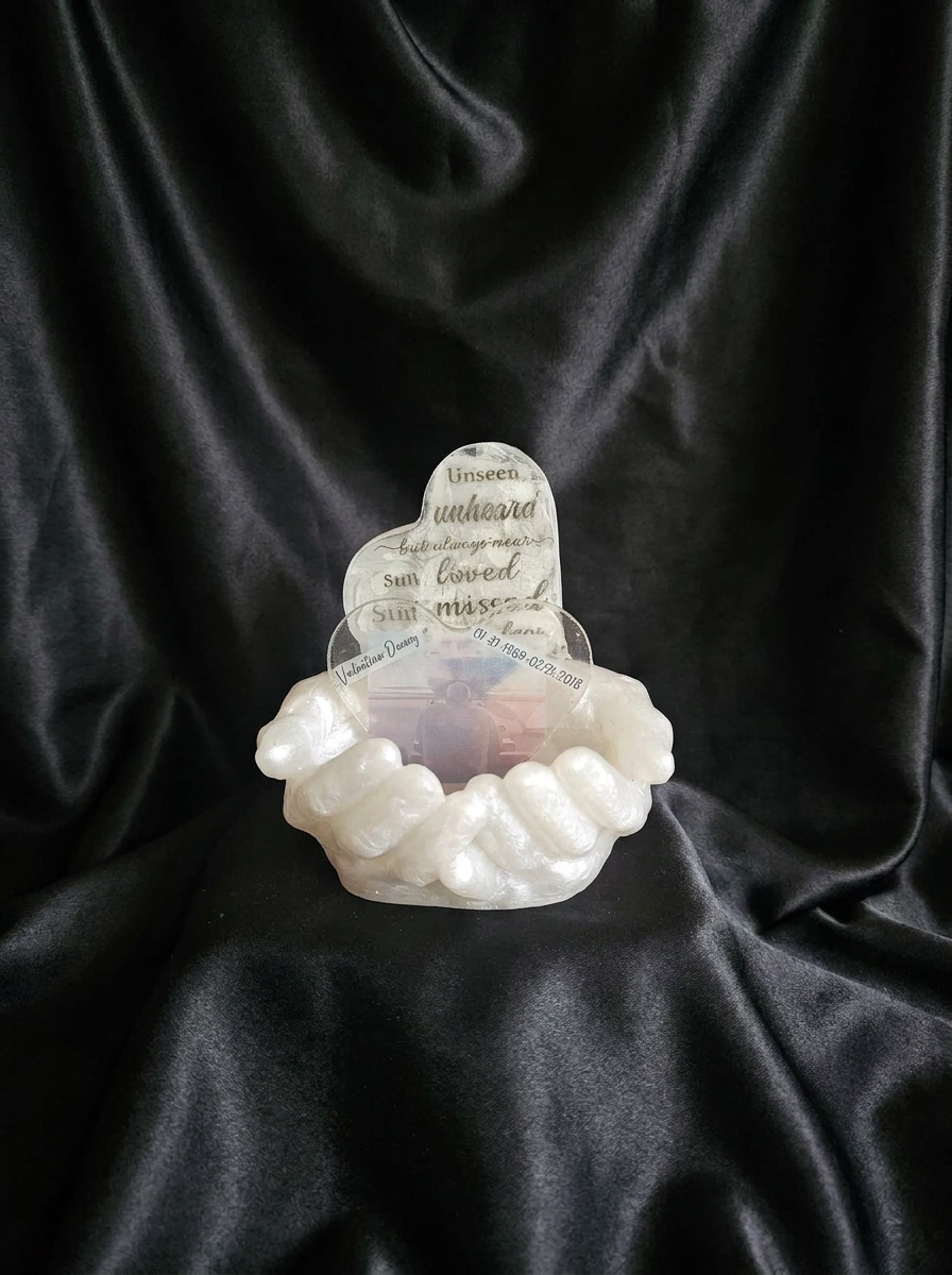 Velvet Alchemy Forever Held Custom Resin Memorial Keepsake