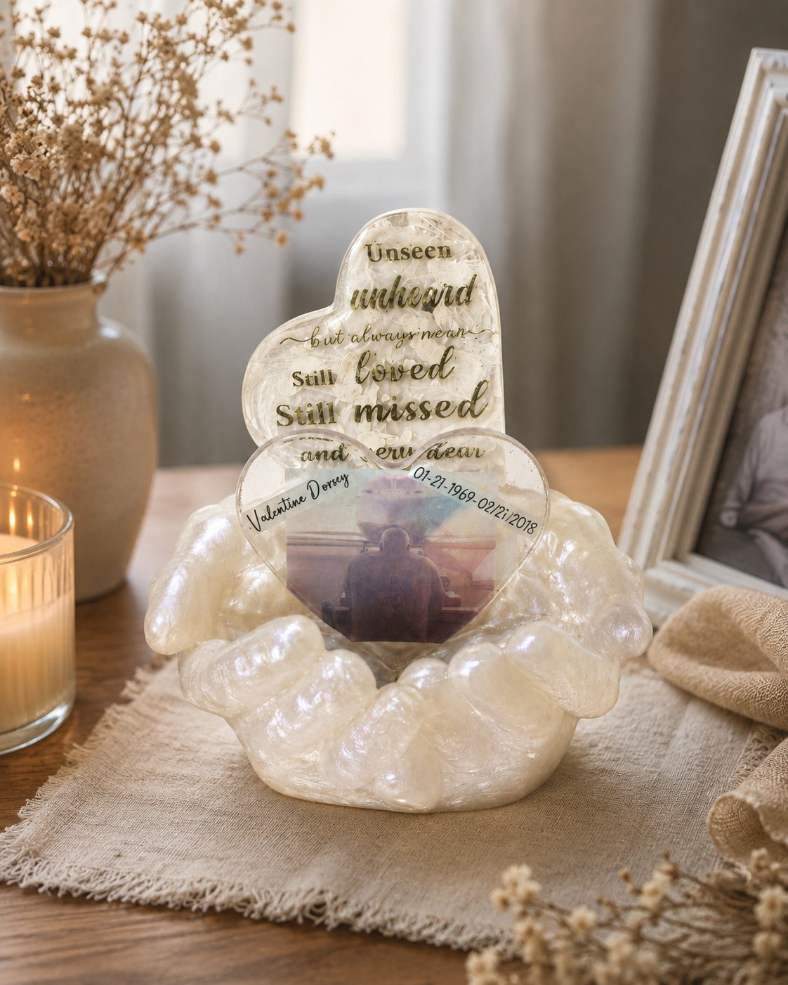 Velvet Alchemy Forever Held Custom Resin Memorial Keepsake