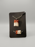 Velvet Alchemy: Crimson Veil Necklace & Bracelet Set