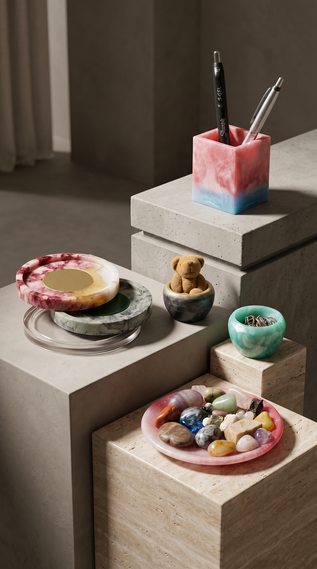 Velvet Alchemy: Artisan Resin Plates