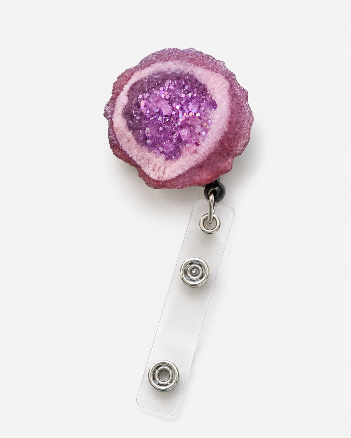 Emberstone Glitter Mini Geode Charm