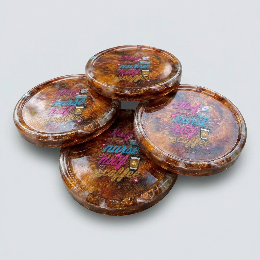 Half Nurse Half Coffee Coasters