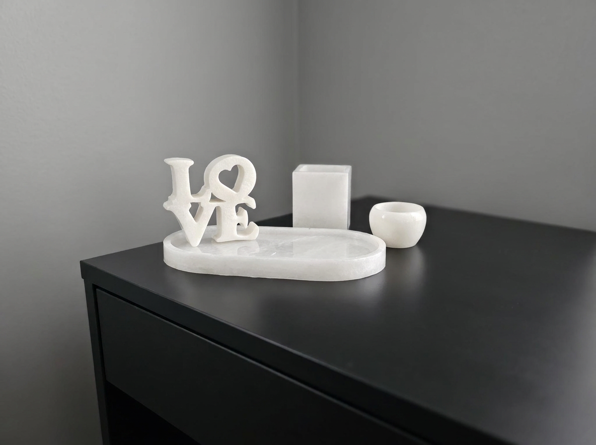 Ivory Love Vanity Tray Set