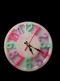 Pastel Timekeeper Resin Clock