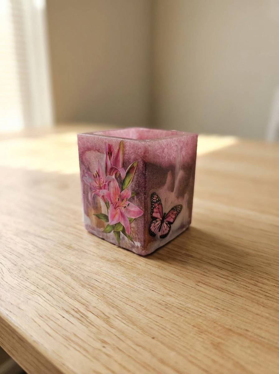 Velvet Alchemy Blush Flutter Vanity Tray For Jewelry Lovers