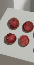 Velvet Alchemy Blushing Ember Mini Geode Charm