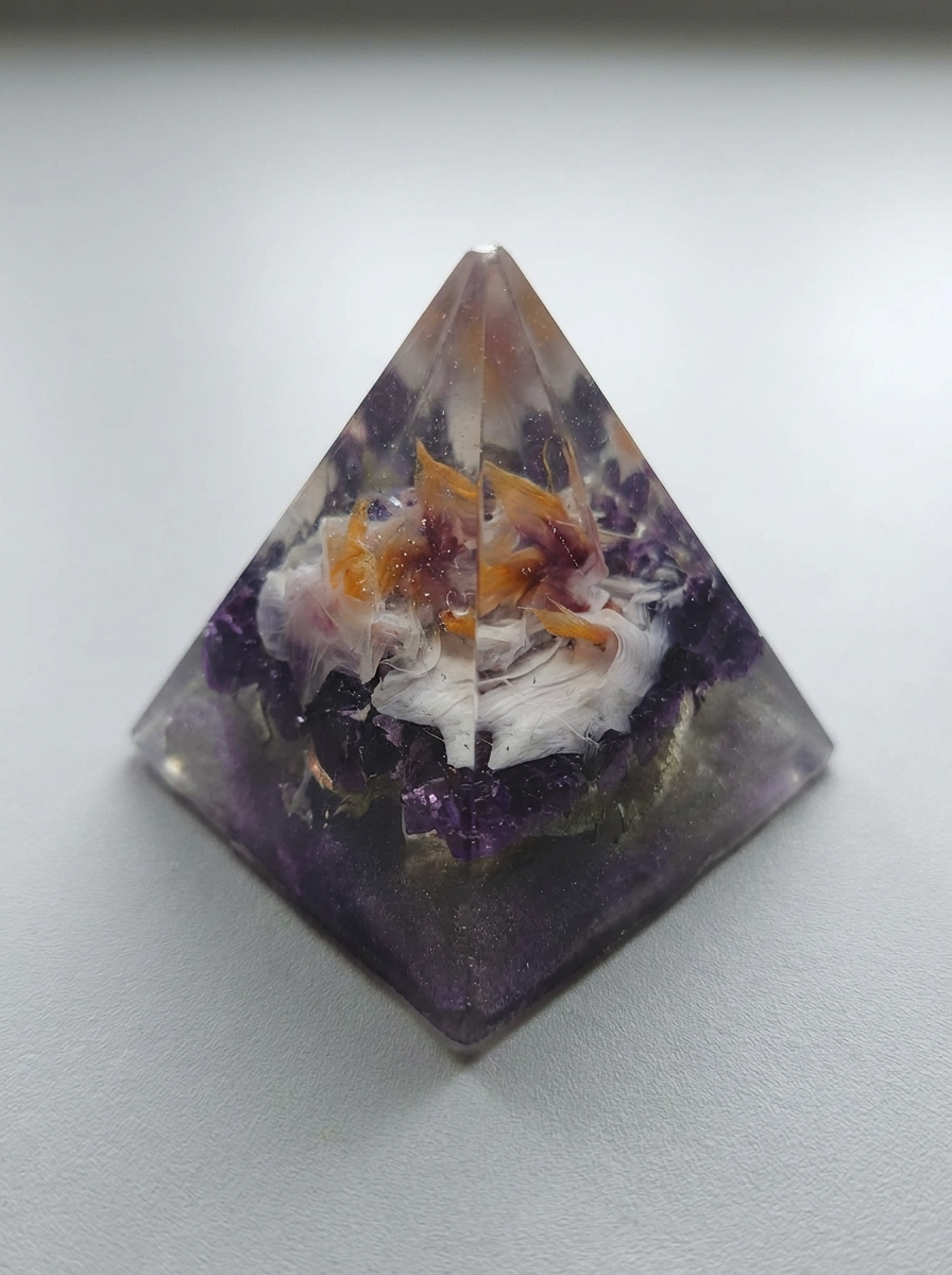 Desert Mirage Resin Pyramid Trio
