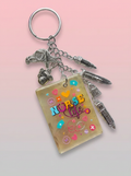 Nurse Life Silver Charm Keychain