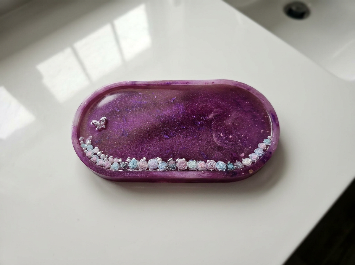 Velvet Alchemy: Pearled Rose LOVE Tray