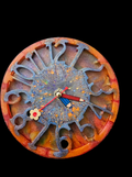 Cosmic Scholar Resin Clock