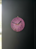 Velvet Alchemy Amethyst Hour Resin Wall Clock