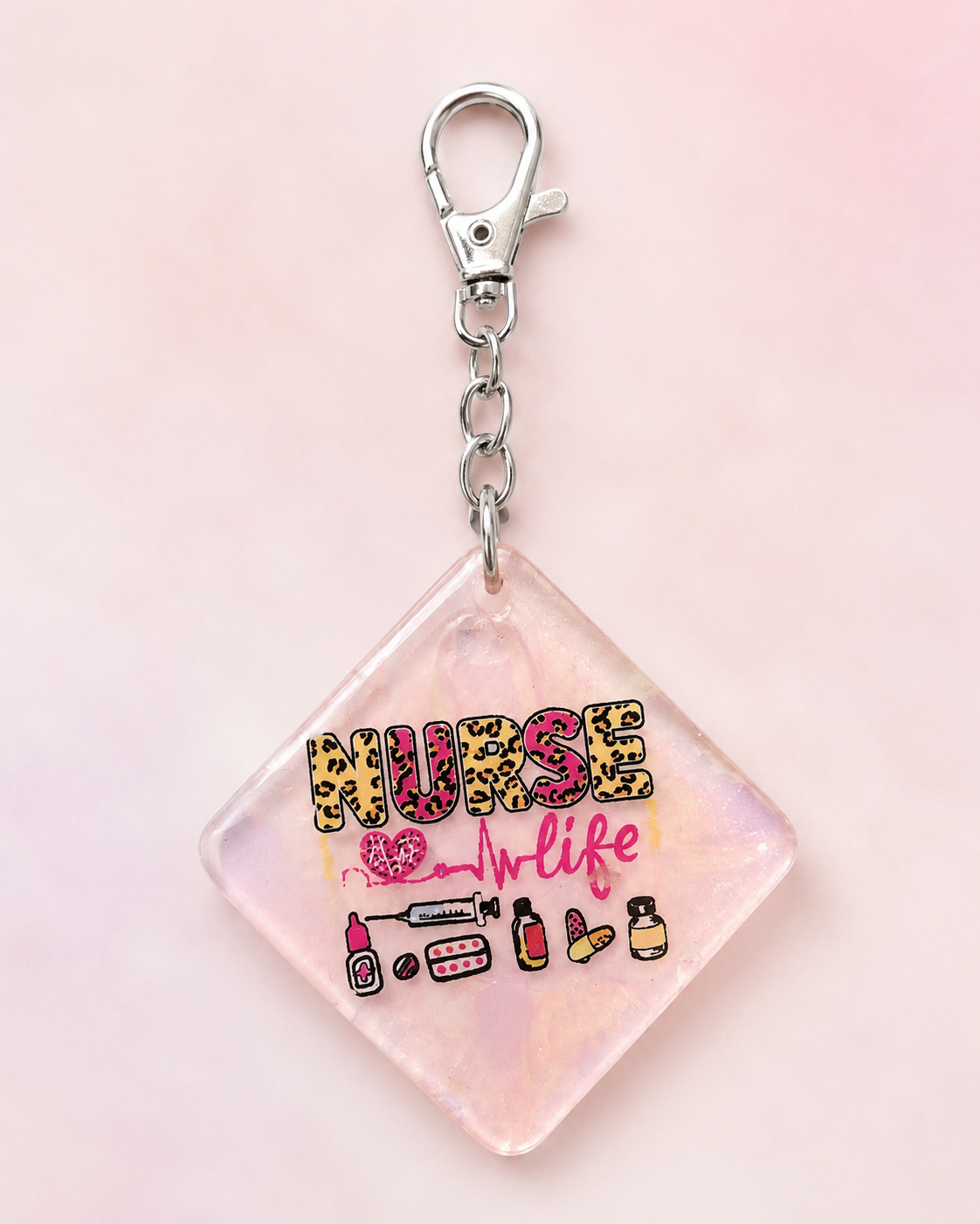 Nurse Life Resin Keychain