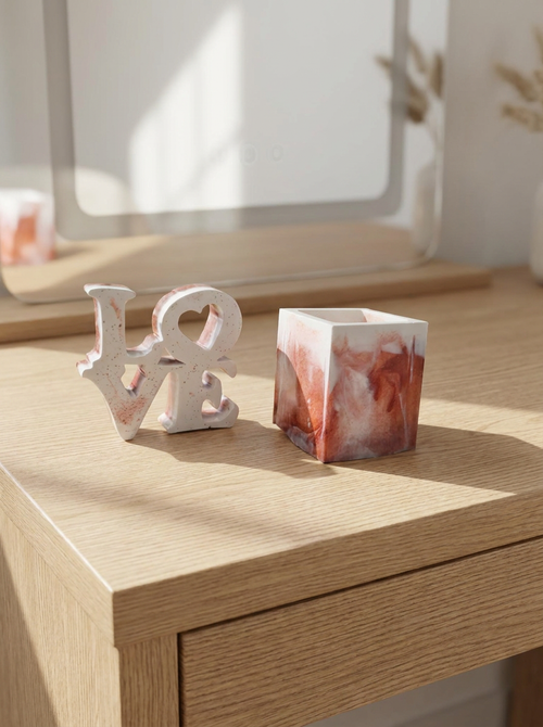 Velvet Alchemy Crimson Devotion Resin Vanity Set